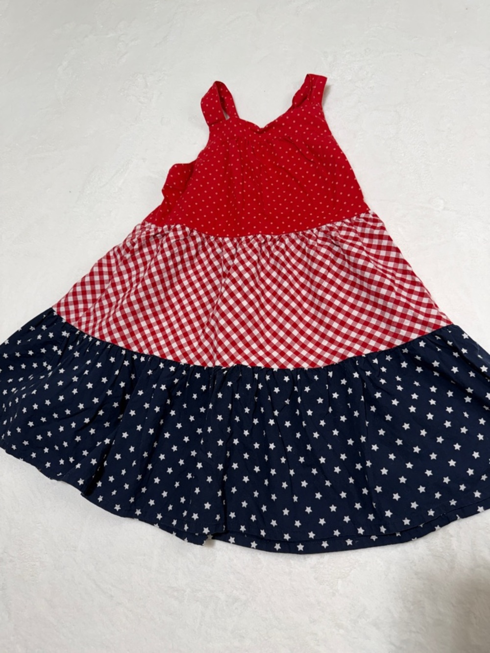 Gymboree Red, White & Navy Tiered Sundress